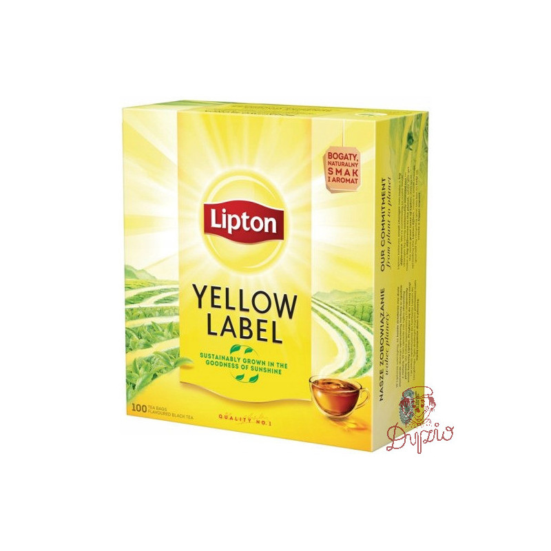 Herbata LIPTON YELLOW LABEL (100 torebek) 2g czarna