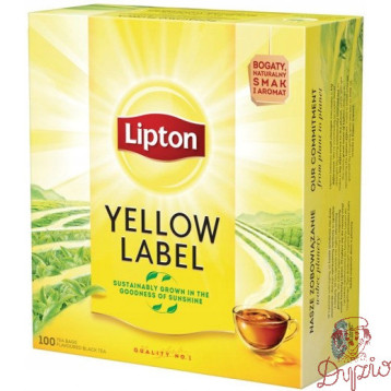 Herbata LIPTON YELLOW LABEL (100 torebek) 2g czarna