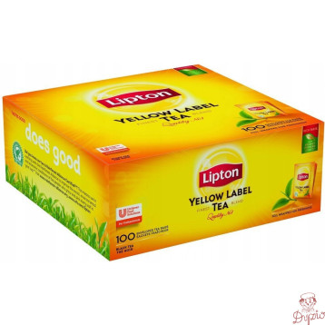 Herbata LIPTON Yellow Label (100 kopert folia) czarna