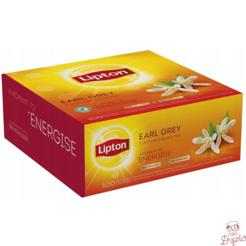 Herbata LIPTON czarna (100 kopert fol .) Earl Grey