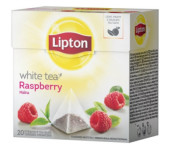 Herbata LIPTON PIRAMID (20 torebek) biała z aromatem malina Raspberry