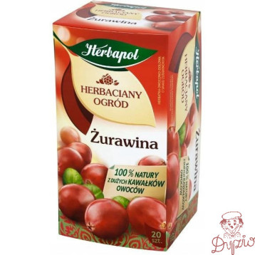 Herbata HERBAPOL owocowo-ziołowa (20 saszetek) Żurawina HERBACIANY OGRÓD