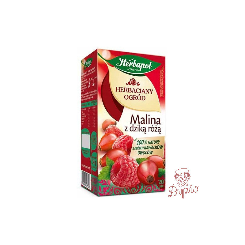 Herbata HERBAPOL owocowo-ziołowa(20 tb) Malina z Dziką różą 54g