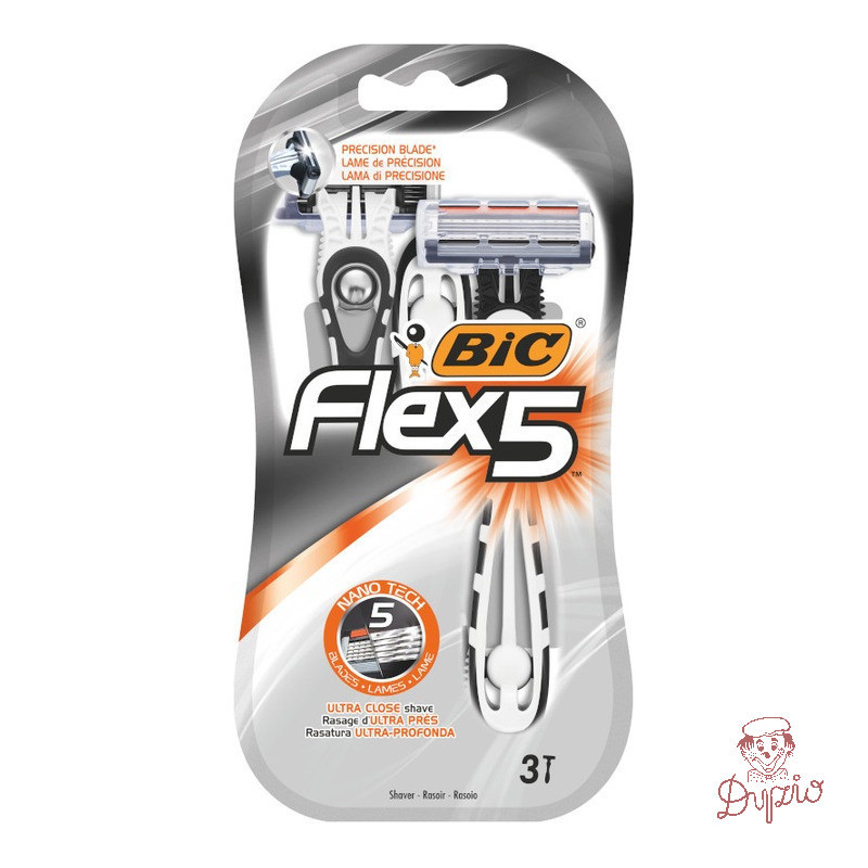 Maszynka do golenia BIC FLEX5 blister 3sztuki