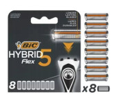Wkłady do maszynki do golenia Flex 5 HYBRID blister 8 sztuk BIC 502341