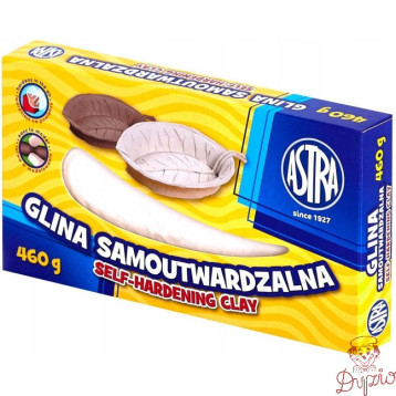Glina rzeźbiarska samoutwardzalna masa plastyczna 460g biała 83810908 ASTRA