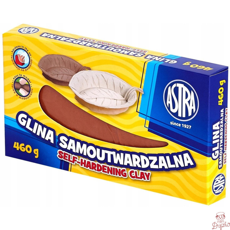 Glina rzeźbiarska samoutwardzalna masa plastyczna 460g beżowa 83810909 ASTRA