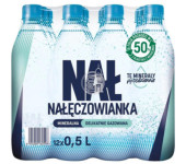 Woda mineralna NAŁĘCZOWIANKA 0.5L (12szt) delikatnie gazowana z kaucją