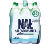 Woda mineralna NAŁĘCZOWIANKA 1,5L (6szt) delikatnie gazowana z kaucją
