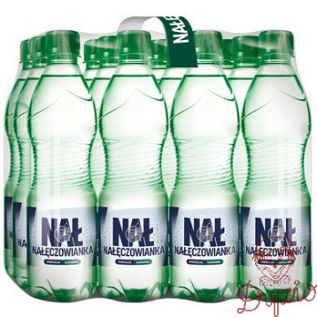 Woda mineralna NAŁĘCZOWIANKA 0.5L (12szt) mocniejszy gaz z kaucją