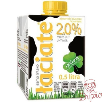 Mleko ŁACIATE UHT 2% 0.5L