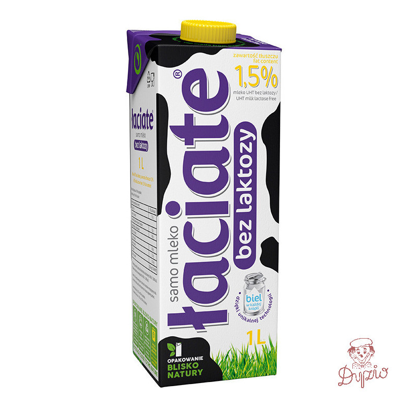 Mleko ŁACIATE UHT 1,5% 1l bez laktozy