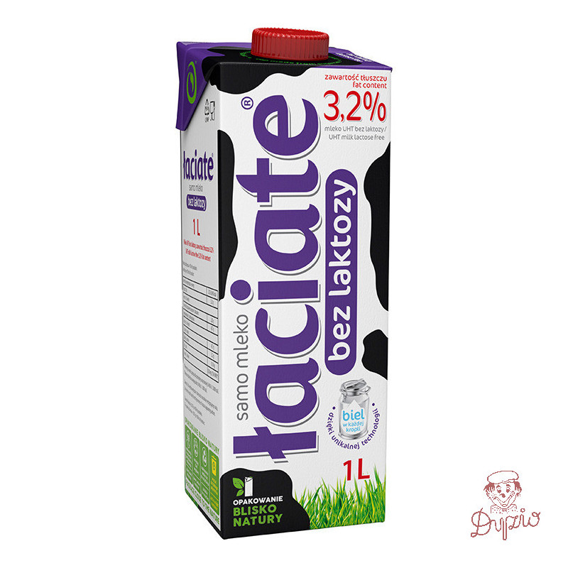 Mleko ŁACIATE UHT 3,2% 1l bez laktozy