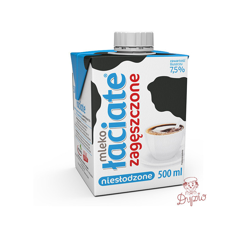Mleko ŁACIATE UHT 500ml zagęszczone niesłodzone