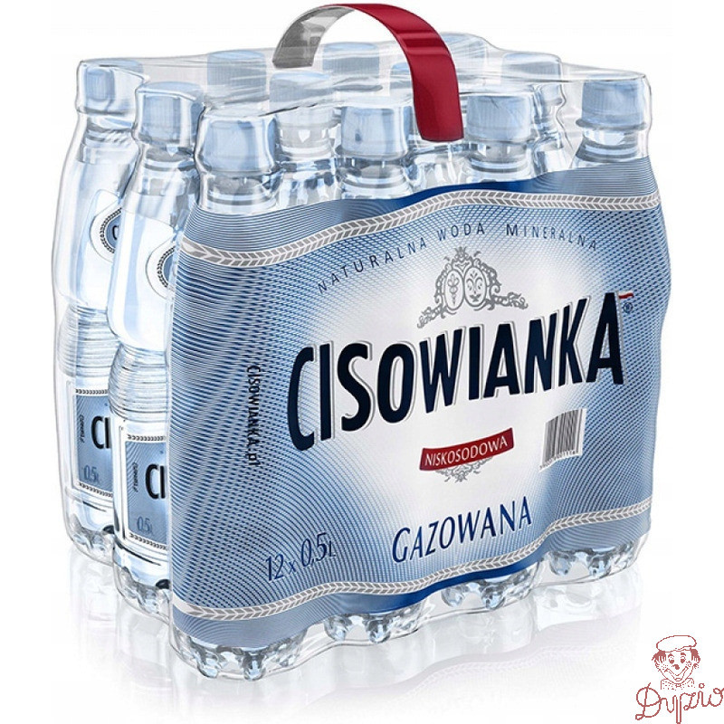 Woda mineralna CISOWIANKA 0.5L (12szt) gazowana z kaucją