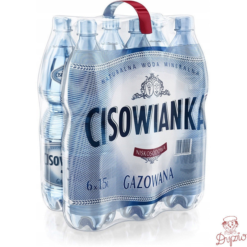 Woda mineralna CISOWIANKA 1.5L (6szt) gazowana z kaucją