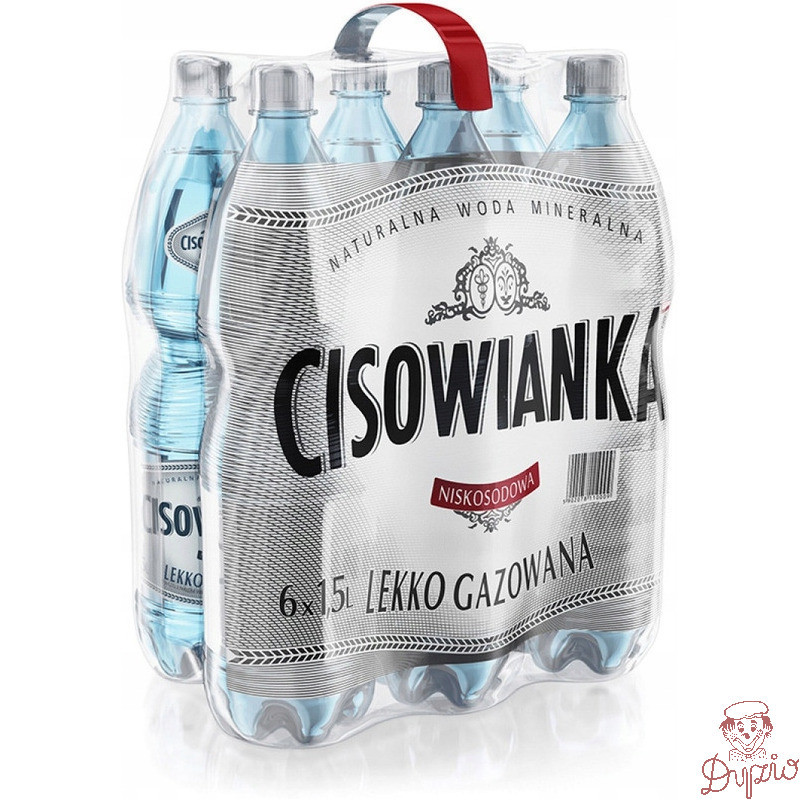 Woda mineralna CISOWIANKA 1.5L (6szt) lekko gazowana z kaucją