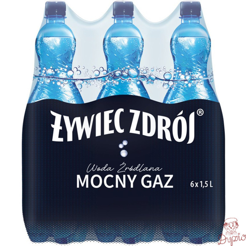 Woda źródlana ŻYWIEC ZDRÓJ 1.5L (6szt) mocno gazowana z kaucją