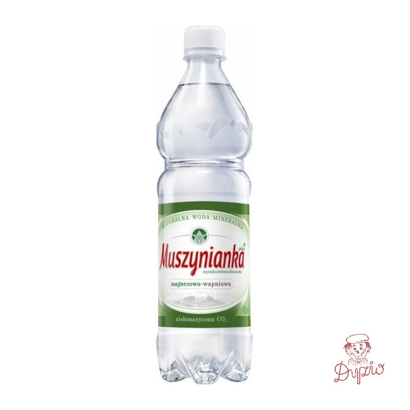 Woda MUSZYNIANKA 0.6L (8szt) niskogazowana z kaucją