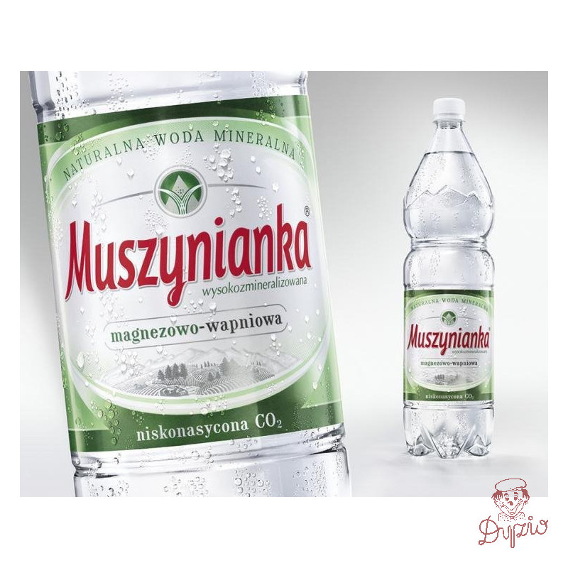 Woda MUSZYNIANKA 1.5L (6szt) niskogazowana zielona z kaucją
