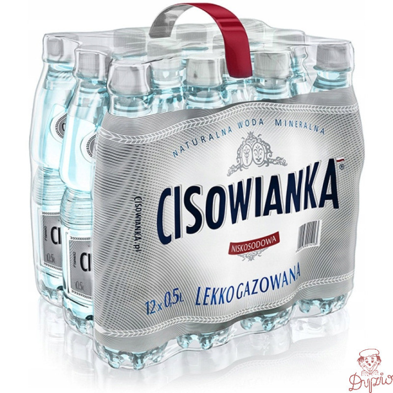 Woda mineralna CISOWIANKA 0.5L (12szt) lekko gazowana z kaucją