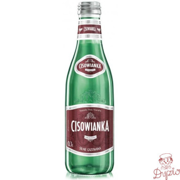 Woda CISOWIANKA 0.3L (24szt) Silny Gaz szkło