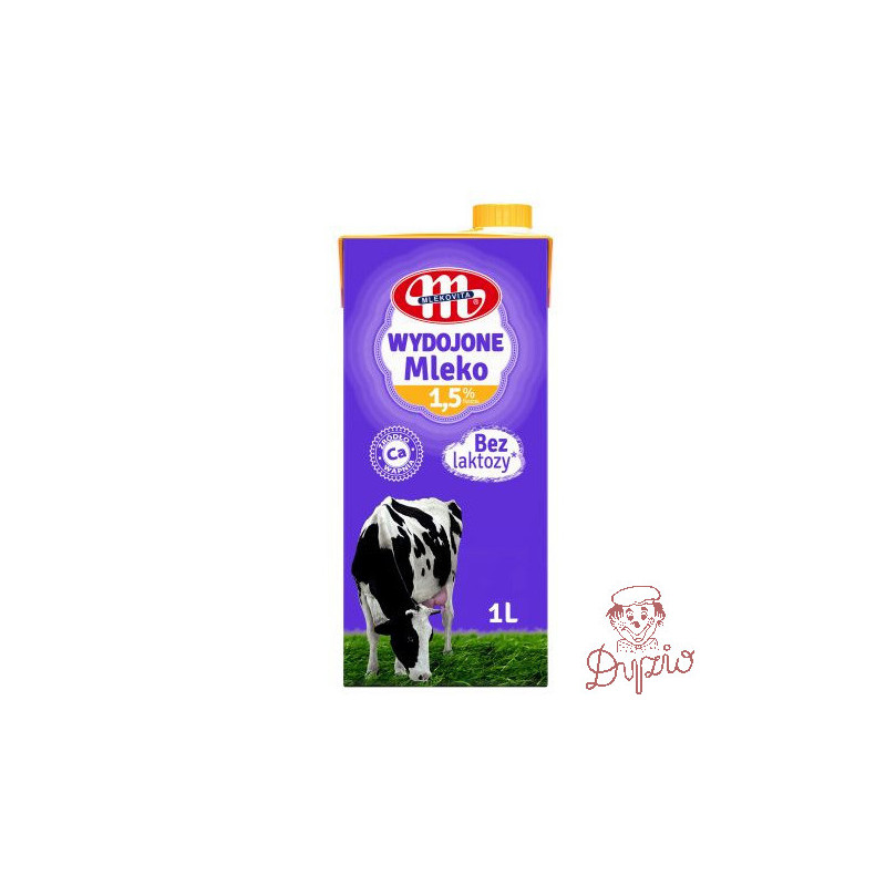 Mleko MLEKOVITA WYDOJONE UHT bez laktozy 1,5% 1L