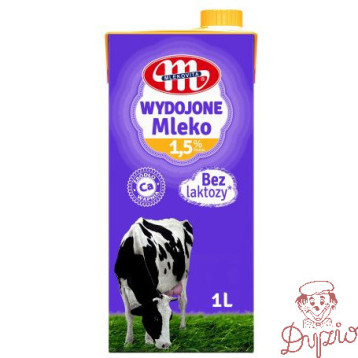 Mleko MLEKOVITA WYDOJONE UHT bez laktozy 1,5% 1L