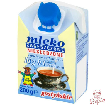 Mleko GOSTYŃ 200g niesłodzone zagęszczone light 4%