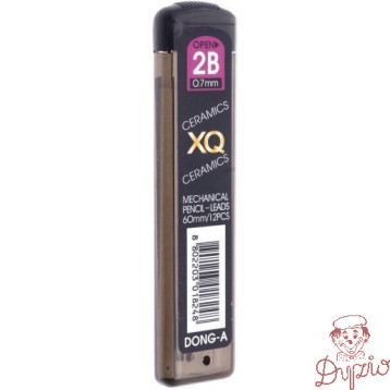 Grafity do ołówka automatycznego XQ 0.7mm 2B DONG-A
