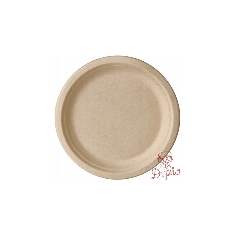 Talerz z trzciny cukrowej śr.23cm(50szt) naturalny PURE 86289/89866 PAPSTAR