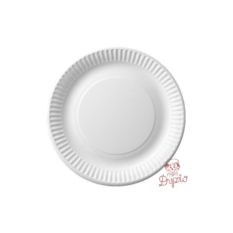 Talerz papierowy biały średnica 18cm (100) 7500018 Think`n Pack