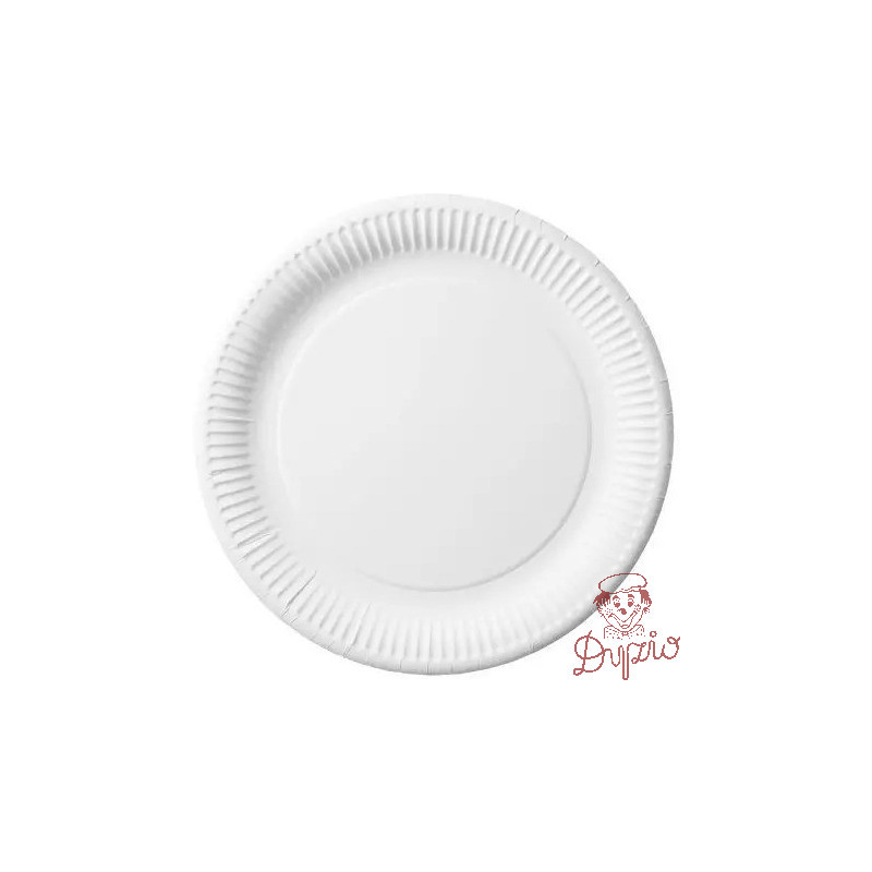 Talerz papierowy biały średnica 23cm (100sztuk) 7500023/7500123 Think`n Pack