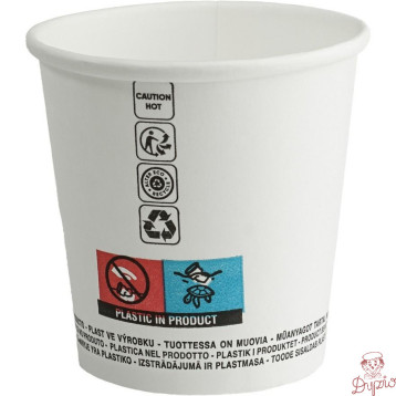 Kubek papierowy biały 100ml/4oz (max 120ml) (50szt) śr.63mm GM4OZCARB