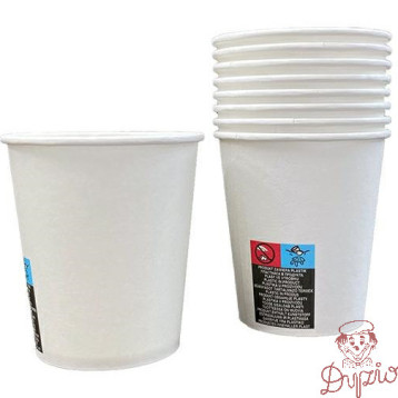 Kubek papierowy biały 250ml 8oz (50szt) średnica 80mm 27251/27250/45901/1059048
