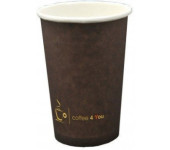 Kubek papierowy 250ml z nadrukiem COFFEE 4 YOU (100)