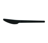 Nóż RCPLA 16,5cm czarny (50szt) VR-KN6.5B 100% biodegradowalny