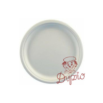 Talerz z trzciny cukrowej 26cm biały (50szt) 45189/29273 100% biodegradowalny