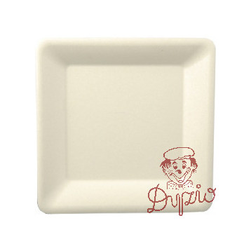 Talerz z trzciny cukrowej kwadratowy 16x16cm biały (50szt) 29303/3221