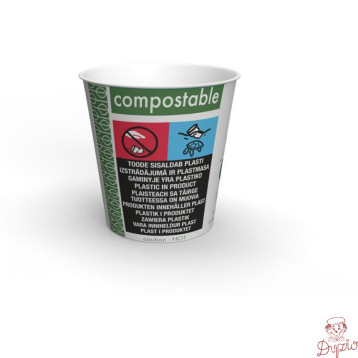 Kubki papierowe Green Leaf 100ml 50 szt. 4oz 100% biodegradowalne LV-4-GR VEGWARE