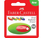 Gumka OVAL PVC-FREE mix kolorów na blistrze 182331 FABER-CASTELL