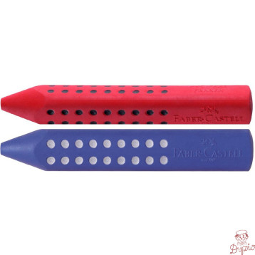 Gumka grip 2001 niebieska/czerwona 187101 FABER-CASTELL