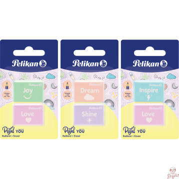 Gumka PASTELL YOU (2 szt.) 606196 PELIKAN