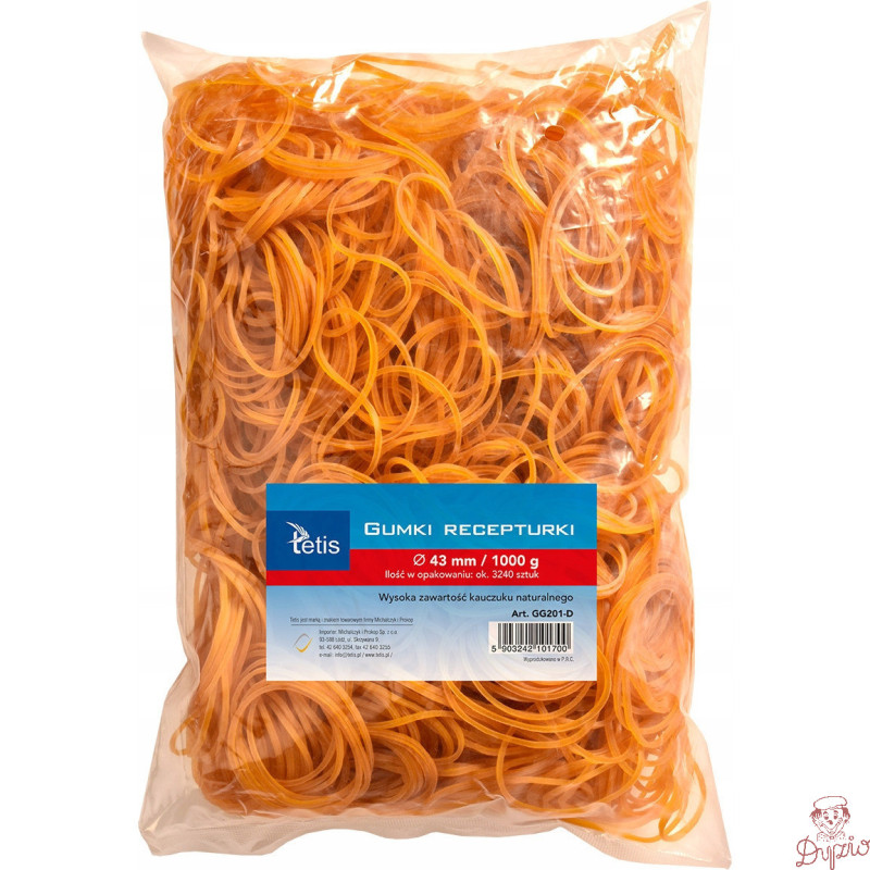 Gumki recepturki 43mm 1000g. GG201-D TETIS