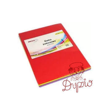 Guma zamszowa PVC A4 mix 10 kolorów G410 BREWIS