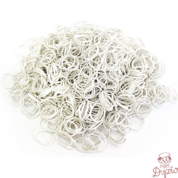 Gumki recepturki 1kg średnica 80mm białe 1,5x1,5mm białe EMERSON gurewe80x1.5x1.5