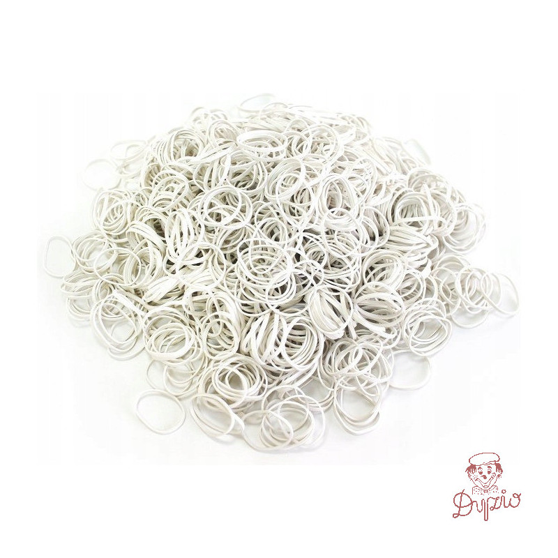Gumki recepturki 1kg średnica 100mm białe 1,5x1,5mm gure100x1.5x1.5 EMERSON