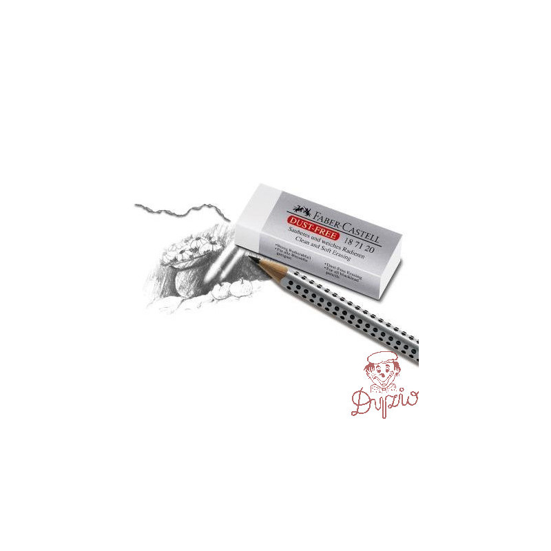 Gumka plastikowa mała DUST FREE 187130 FABER-CASTELL