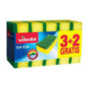 Gąbka do zmywania VILEDA Tip Top 9,5x7cm (3+2 szt) żółta