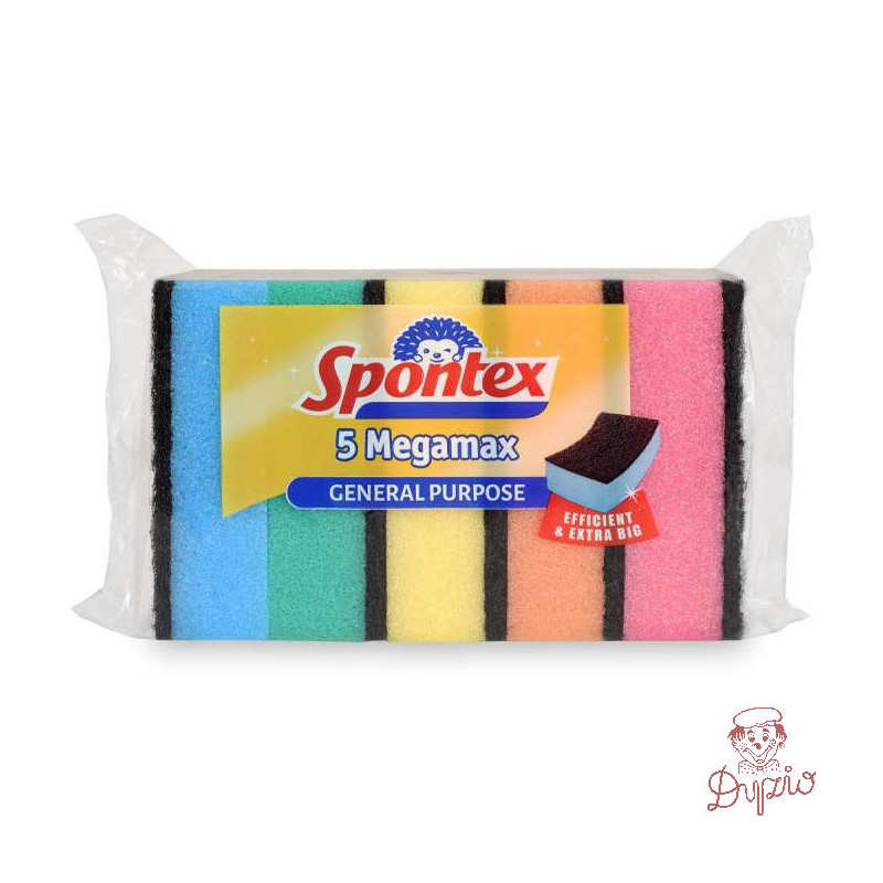Zmywak kuchenny MEGAMAX ( 5 sztuk) SPONTEX 97070294